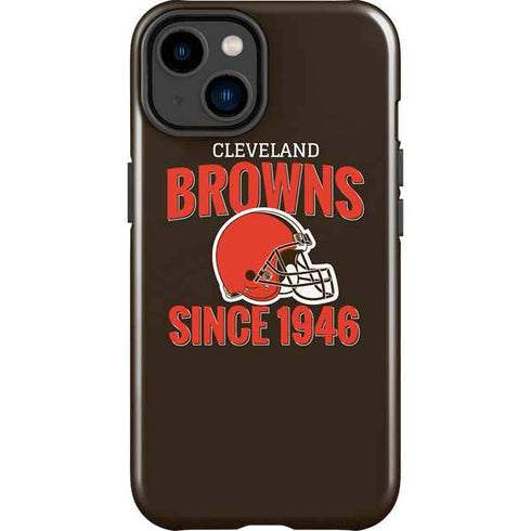 NFL Cleveland Browns Helmet iPhone 15 Plus Impact Case