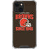 NFL Cleveland Browns Helmet iPhone 15 Plus Clear Case
