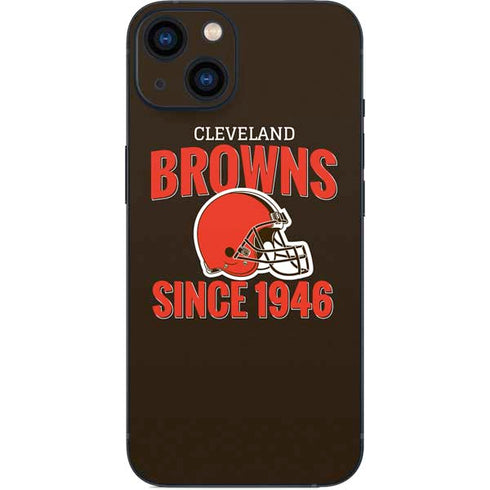NFL Cleveland Browns Helmet iPhone 15 Plus Skin