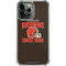 NFL Cleveland Browns Helmet iPhone 15 Pro Max Clear Case