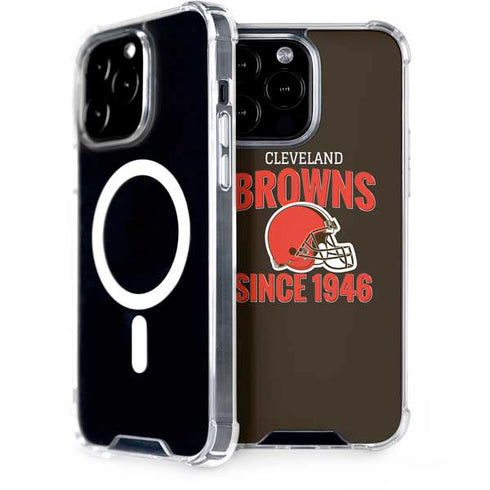 NFL Cleveland Browns Helmet iPhone 15 Pro Max MagSafe Case