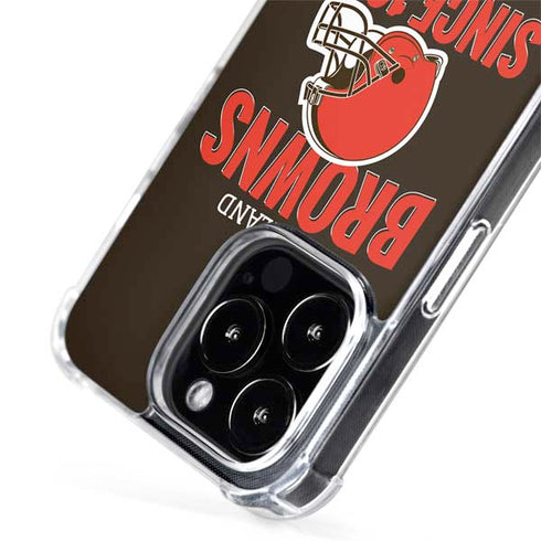 NFL Cleveland Browns Helmet iPhone 15 Pro Max MagSafe Case