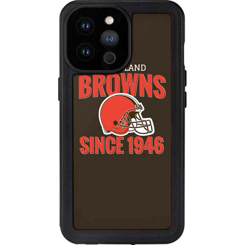 NFL Cleveland Browns Helmet iPhone 14 Pro Max Waterproof Case