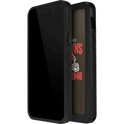 NFL Cleveland Browns Helmet iPhone 14 Pro Max Waterproof Case