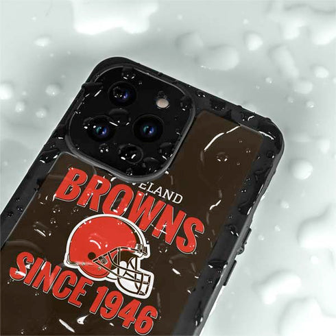 NFL Cleveland Browns Helmet iPhone 14 Pro Max Waterproof Case