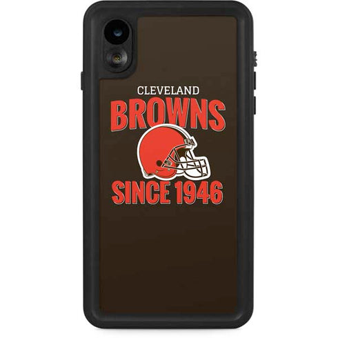NFL Cleveland Browns Helmet iPhone XR Waterproof Case