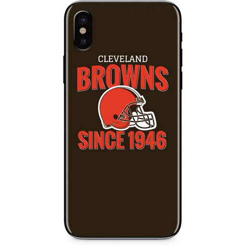 NFL Cleveland Browns Helmet iPhone XS Skin