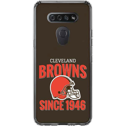 NFL Cleveland Browns Helmet LG K51/Q51 Clear Case