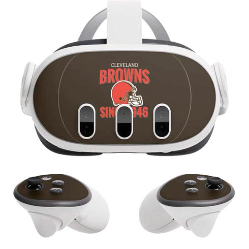 NFL Cleveland Browns Helmet Meta Quest 3 Skin