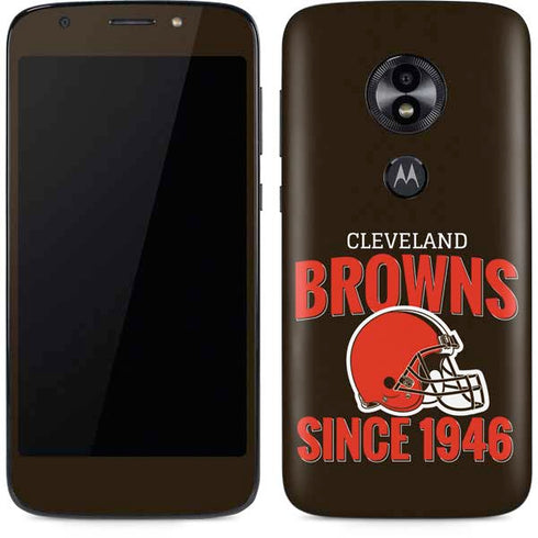 NFL Cleveland Browns Helmet Moto E5 Play Skin