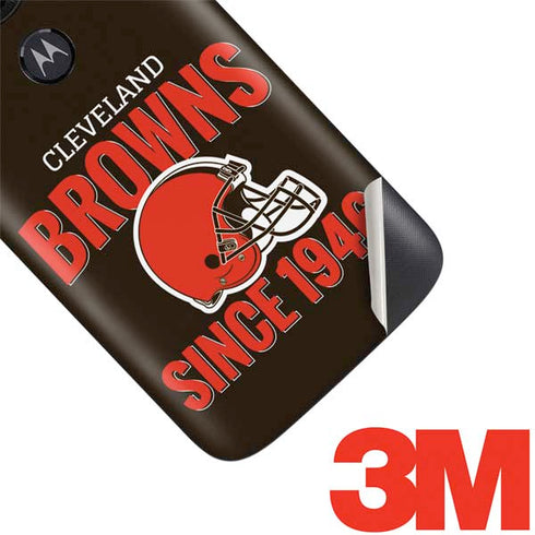 NFL Cleveland Browns Helmet Moto E5 Play Skin