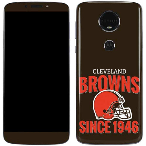 NFL Cleveland Browns Helmet Moto E5 Plus Skin