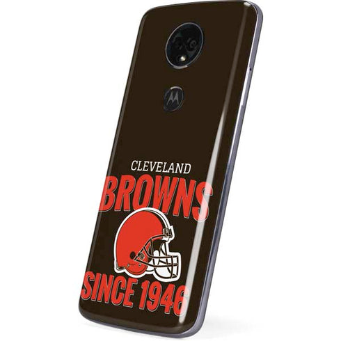 NFL Cleveland Browns Helmet Moto E5 Plus Skin