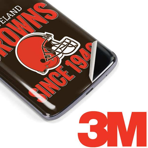 NFL Cleveland Browns Helmet Moto E5 Plus Skin