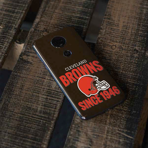 NFL Cleveland Browns Helmet Moto E5 Plus Skin