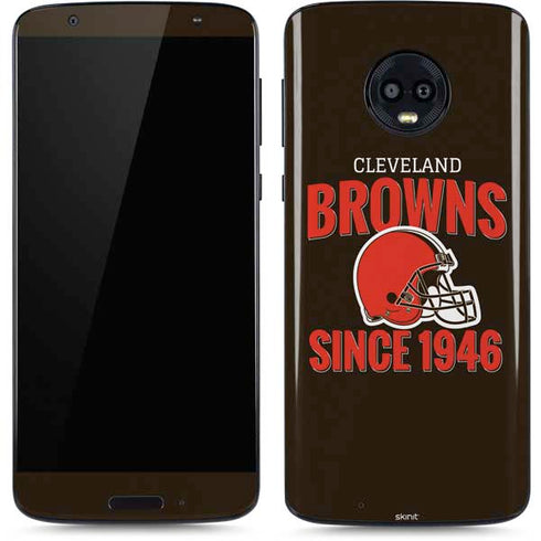 NFL Cleveland Browns Helmet Moto G6 Skin