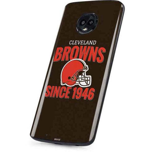 NFL Cleveland Browns Helmet Moto G6 Skin