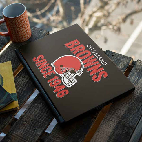 NFL Cleveland Browns Helmet MSI GS65 Stealth Laptop Skin