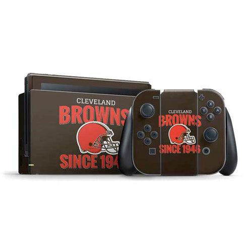 NFL Cleveland Browns Helmet Nintendo Switch Bundle Skin