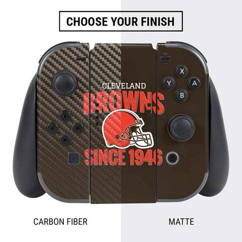 NFL Cleveland Browns Helmet Nintendo Switch Bundle Skin
