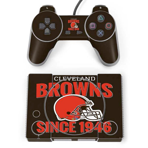 NFL Cleveland Browns Helmet PlayStation Classic Bundle Skin