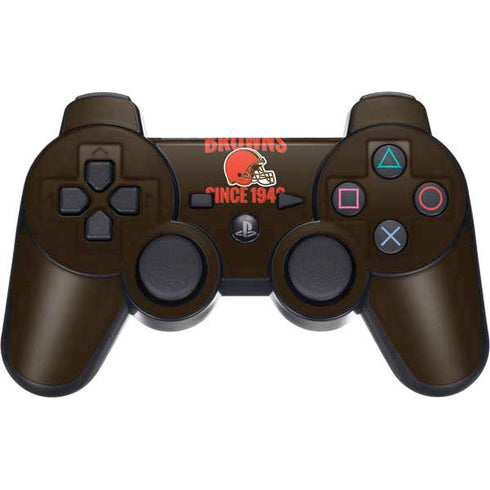 NFL Cleveland Browns Helmet PS3 Dual Shock wireless controller Skin