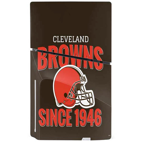 NFL Cleveland Browns Helmet PS5 Slim Disk Console Skin