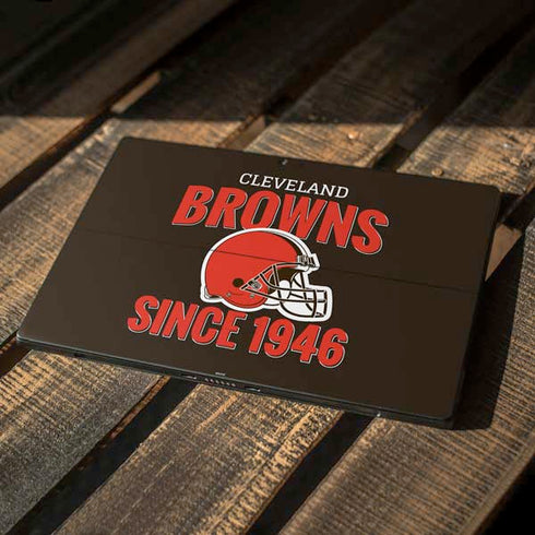 NFL Cleveland Browns Helmet Surface Pro 7 Skin