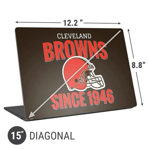 NFL Cleveland Browns Helmet Universal Laptop 15in (12.2 x 8.8in) Skin