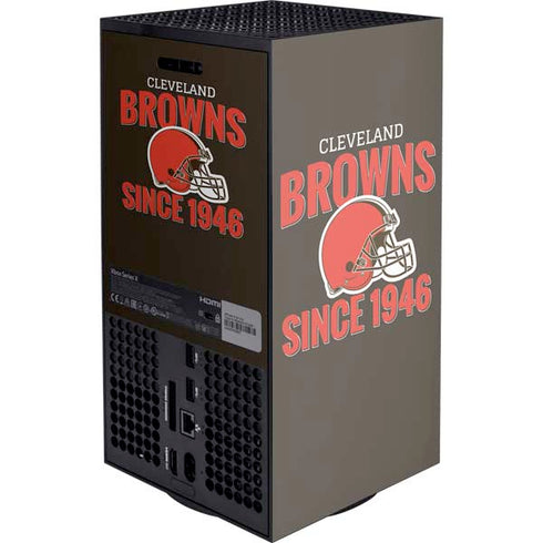 NFL Cleveland Browns Helmet Xbox Series X Console Skin