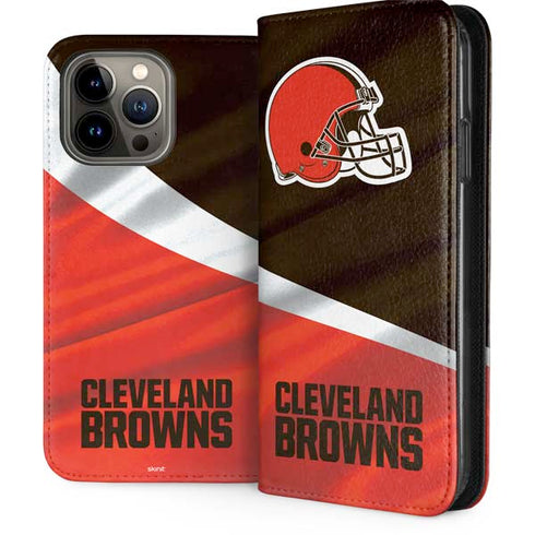 NFL Cleveland Browns iPhone 15 Pro Max Folio Case