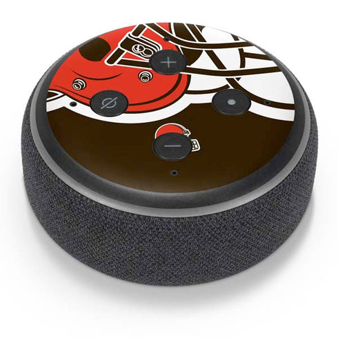 NFL Cleveland Browns Large Logo Amazon Echo Dot Skin