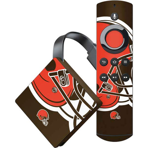 NFL Cleveland Browns Large Logo Amazon Fire TV Skin