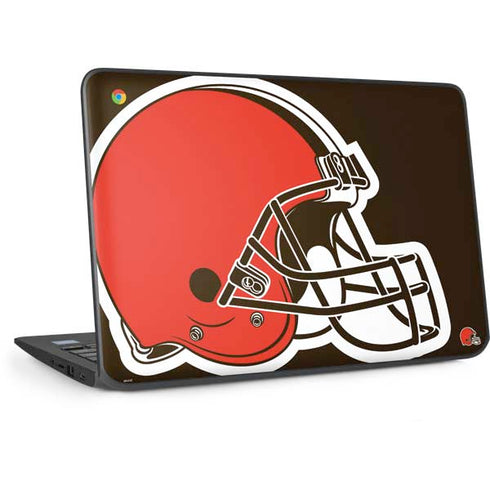 NFL Cleveland Browns Large Logo HP Chromebook Skin