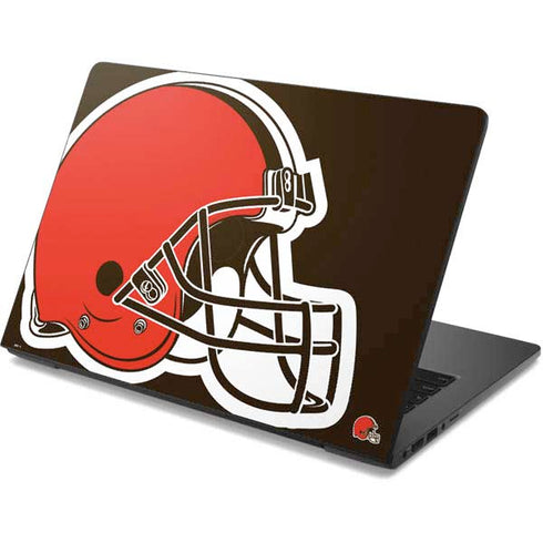 NFL Cleveland Browns Large Logo Dell Chromebook Skin