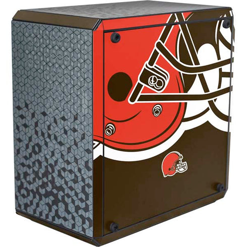 NFL Cleveland Browns Large Logo Cooler Master MasterBox Q300L Mini Tower Skin