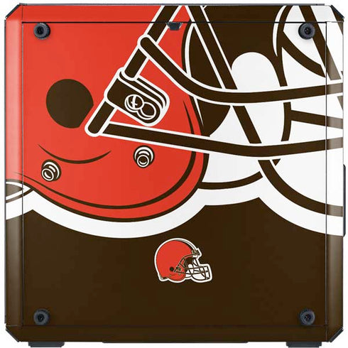 NFL Cleveland Browns Large Logo Cooler Master MasterBox Q300L Mini Tower Skin