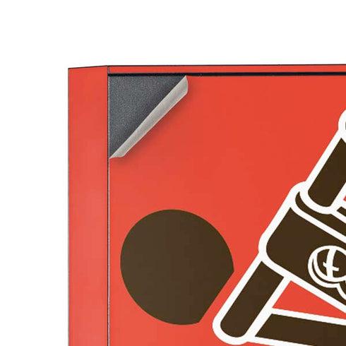 NFL Cleveland Browns Large Logo Corsair 4000D Tempered Glass Mid-Tower ATX Case Skin