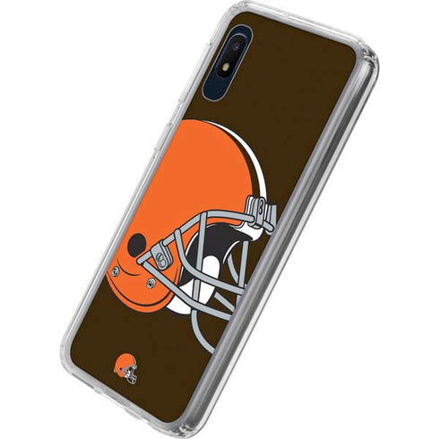 NFL Cleveland Browns Large Logo Galaxy A10e Clear Case