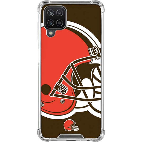 NFL Cleveland Browns Large Logo Galaxy A12 Clear Case
