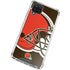 NFL Cleveland Browns Large Logo Galaxy A12 Clear Case
