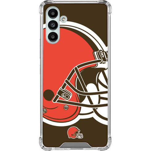 NFL Cleveland Browns Large Logo Galaxy A13 5G Clear Case