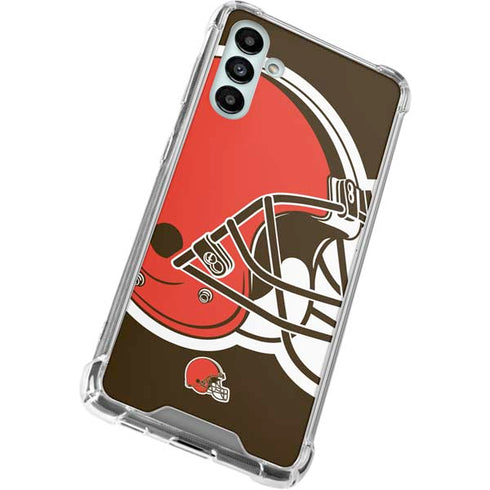 NFL Cleveland Browns Large Logo Galaxy A13 5G Clear Case