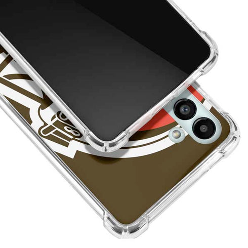 NFL Cleveland Browns Large Logo Galaxy A13 5G Clear Case