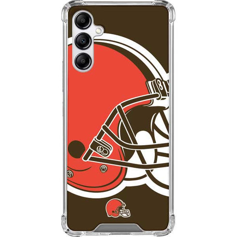 NFL Cleveland Browns Large Logo Galaxy A14 5G Clear Case