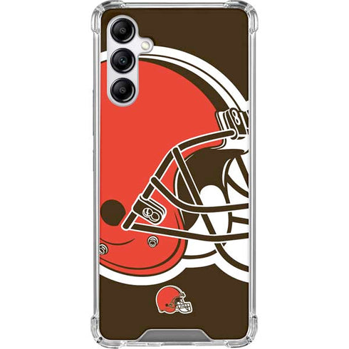 NFL Cleveland Browns Large Logo Galaxy A15 5G Clear Case