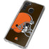 NFL Cleveland Browns Large Logo Galaxy A21 Clear Case