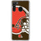 NFL Cleveland Browns Large Logo Galaxy A21 Clear Case