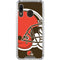 NFL Cleveland Browns Large Logo Galaxy A30 Clear Case