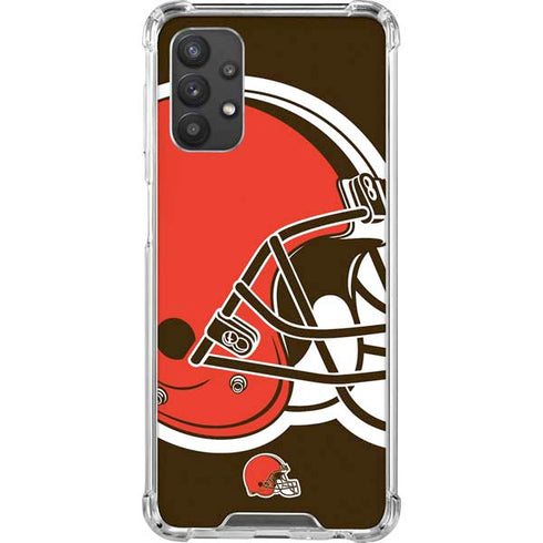 NFL Cleveland Browns Large Logo Galaxy A32 5G Clear Case